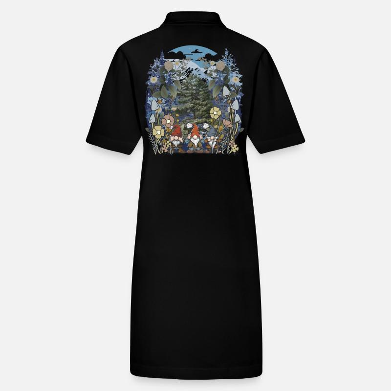 Forest Dweller, Wilderness, Fantasy, Mythical Creature, Nature, Child Stanley/Stella PAIGER Organic Women’s Polo Dress