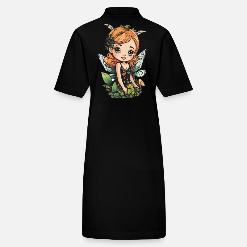 Blühende Waldfee – ein bezaubernder Naturgeist Stanley/Stella Frauen Bio-Polokleid PAIGER