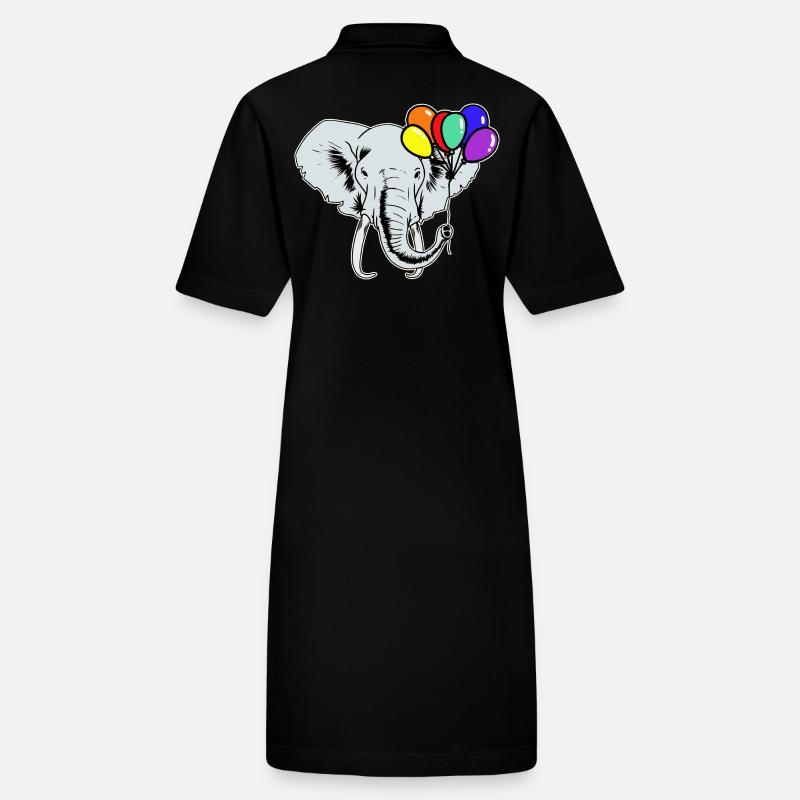 Rainbow Rainbow Flag Elephant LGBT Gay Pride Stanley/Stella PAIGER Organic Women’s Polo Dress