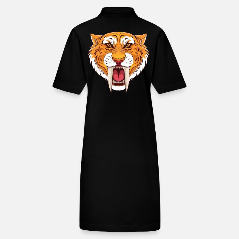 Urzeit Säbelzahntiger Stanley/Stella Frauen Bio-Polokleid PAIGER