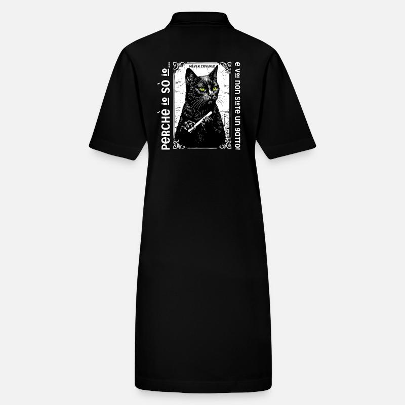 Je sais que moi et vous ne sommes pas un chat ! Robe polo bio PAIGER Stanley/Stella Femme