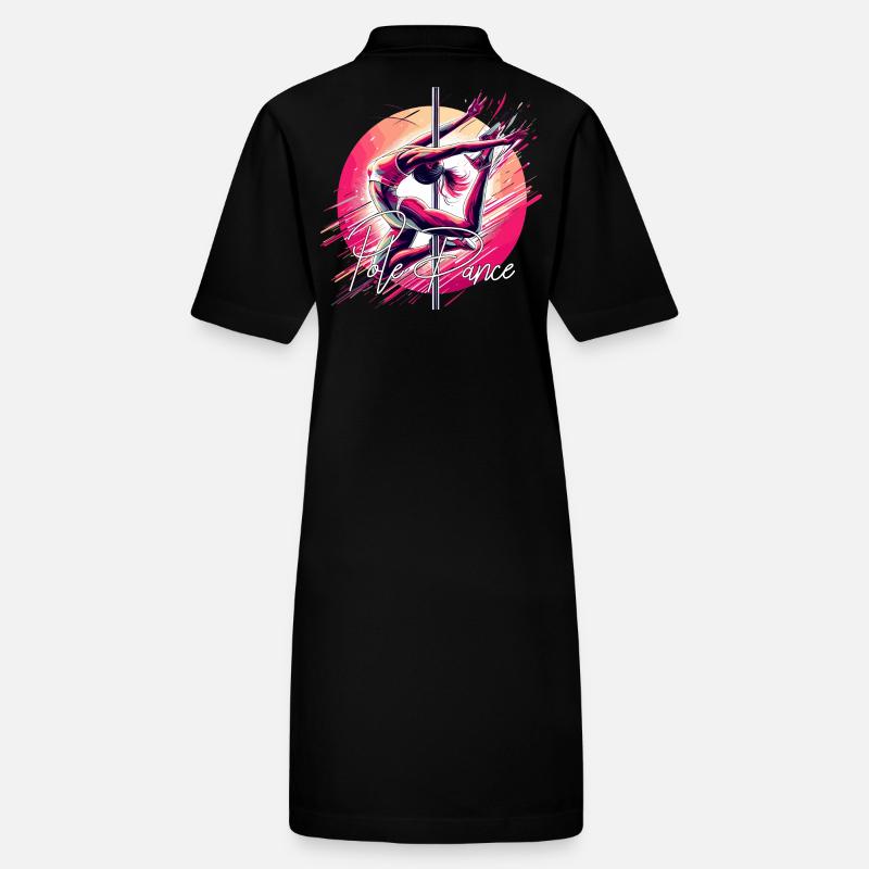 Cadeau rose dynamique de pole dance Robe polo bio PAIGER Stanley/Stella Femme
