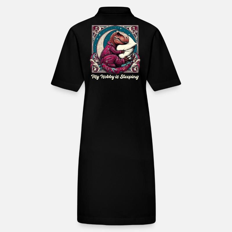 T-Rex Sleeping Hobby Cadeau Robe polo bio PAIGER Stanley/Stella Femme