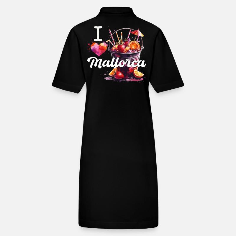 Ich liebe Mallorca Geschenk Stanley/Stella Frauen Bio-Polokleid PAIGER