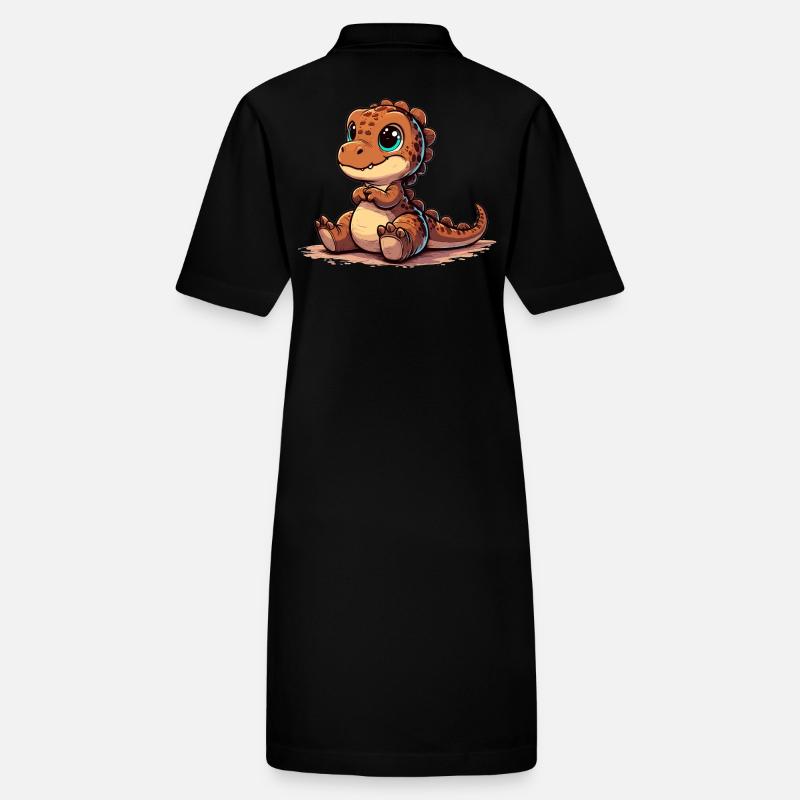 T-Rex Mignon Bébé Dino Bébé Dinobaby Cadeau Robe polo bio PAIGER Stanley/Stella Femme