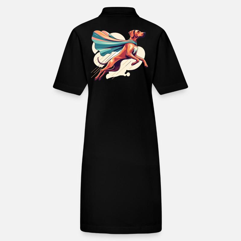 Super Hund Rhodesian Ridgeback RR Ridgie Geschenk Stanley/Stella Frauen Bio-Polokleid PAIGER