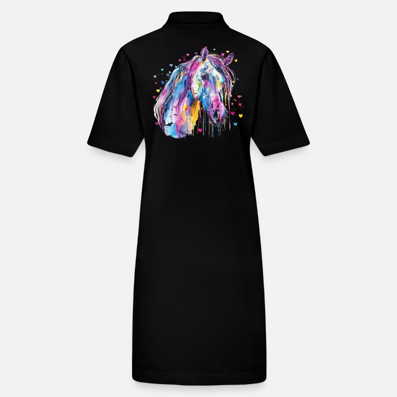 Pferd mit Herz Stanley/Stella Frauen Bio-Polokleid PAIGER