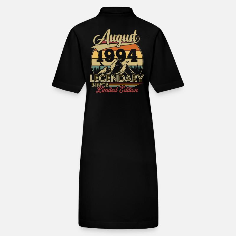 Vintage Retro August 1994 Geburtstagsgeschenk Stanley/Stella Frauen Bio-Polokleid PAIGER