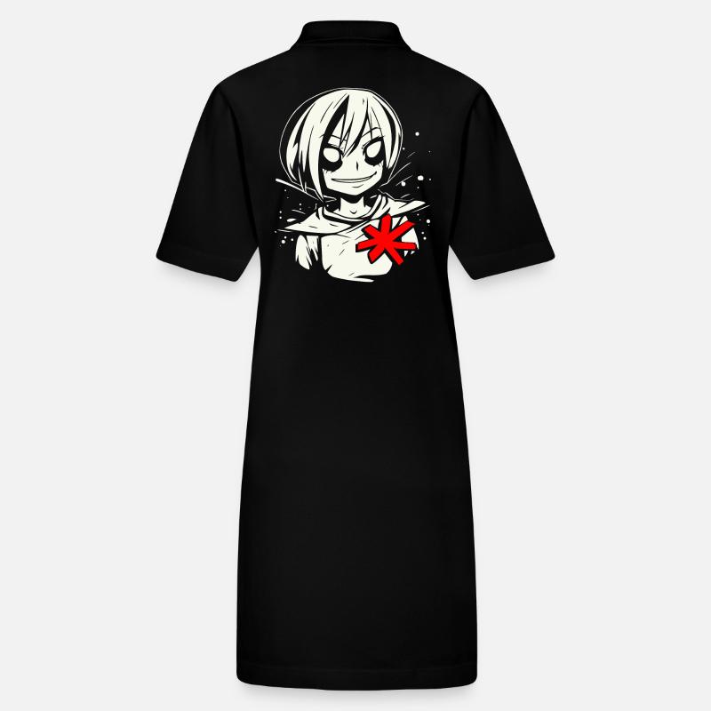 Niedliches Anime-Tomboy-Mädchen Stanley/Stella Frauen Bio-Polokleid PAIGER