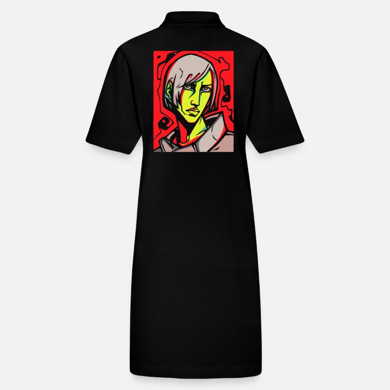 A cool, handsome anime guy Stanley/Stella PAIGER Organic Women’s Polo Dress