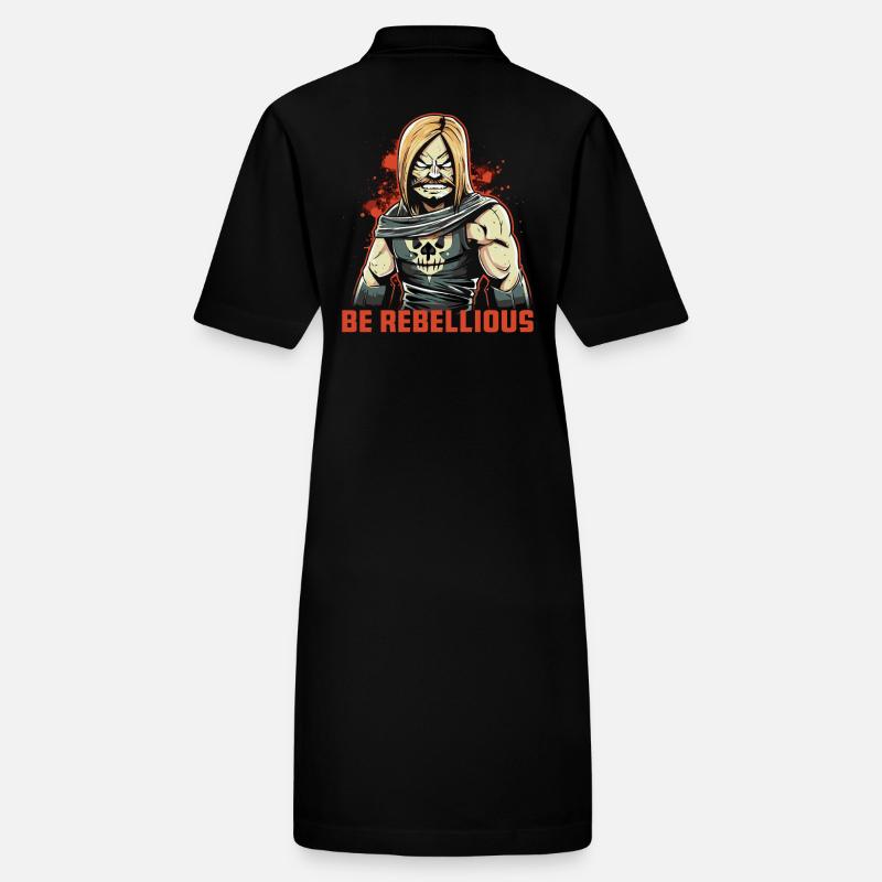 Sei rebellisch wie ein Rocker-Motorradfahrer Stanley/Stella Frauen Bio-Polokleid PAIGER