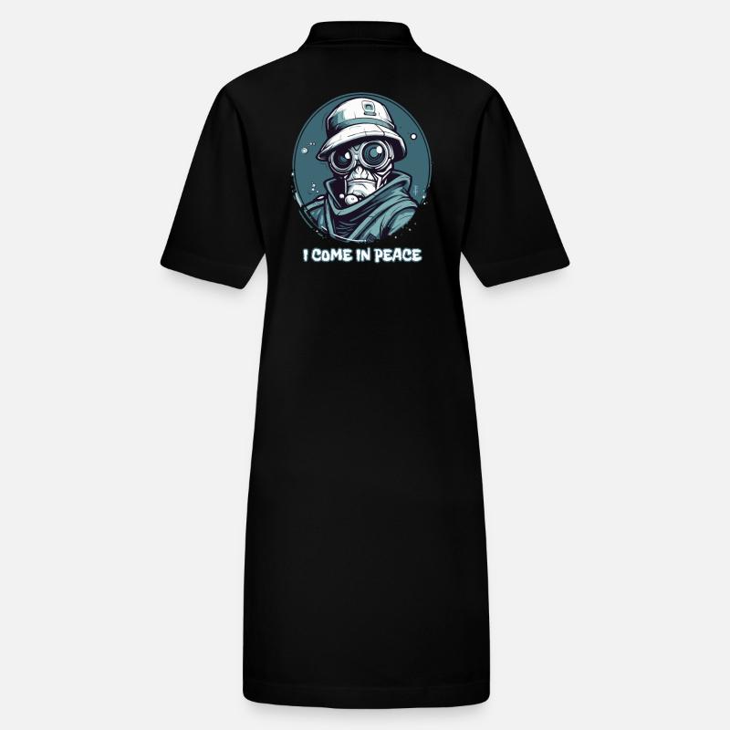 I come in peace, intergalactic detective Stanley/Stella PAIGER Organic Women’s Polo Dress