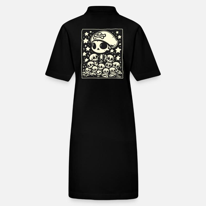 Crâne de pirate Chibi Robe polo bio PAIGER Stanley/Stella Femme