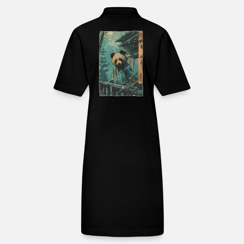 Forêt de bambous et panda en Chine Robe polo bio PAIGER Stanley/Stella Femme