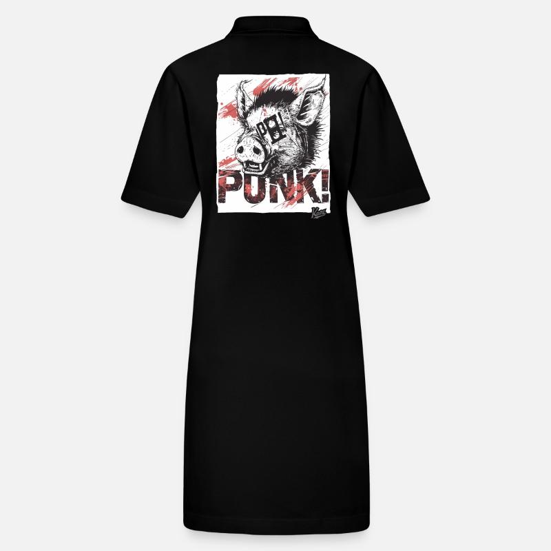 Cochon punk en colère Robe polo bio PAIGER Stanley/Stella Femme