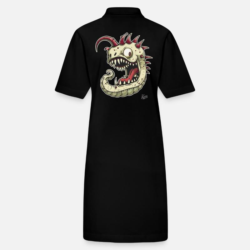 Un ver monstre fort et étrange Robe polo bio PAIGER Stanley/Stella Femme