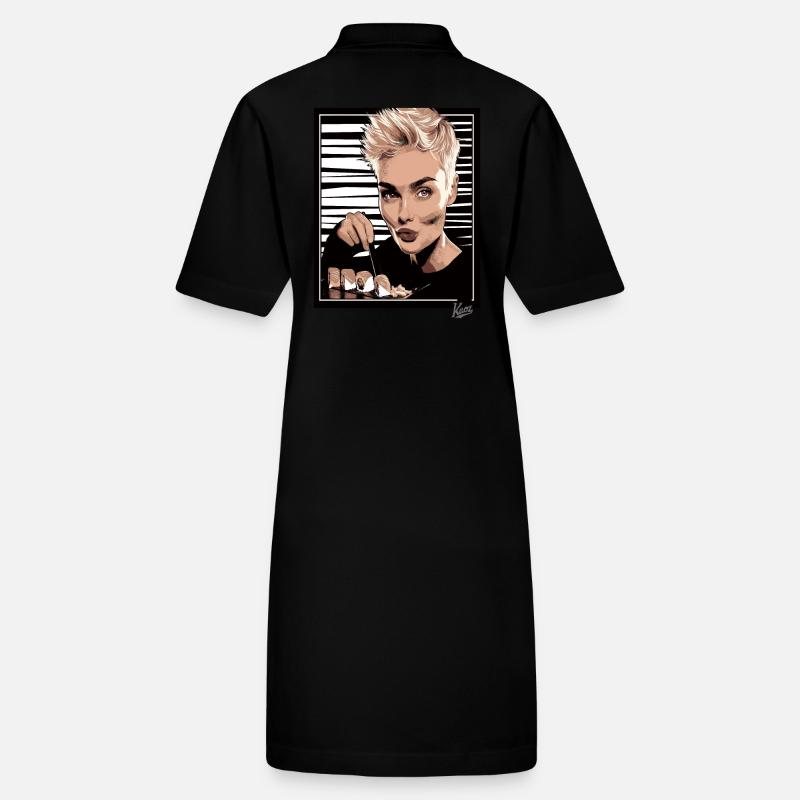Pixie Cut and Delicious Trendy Sushi Stanley/Stella PAIGER Organic Women’s Polo Dress