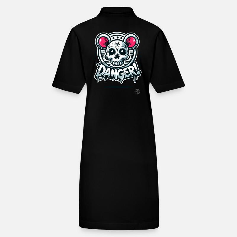 skull rat hamster Stanley/Stella PAIGER Organic Women’s Polo Dress