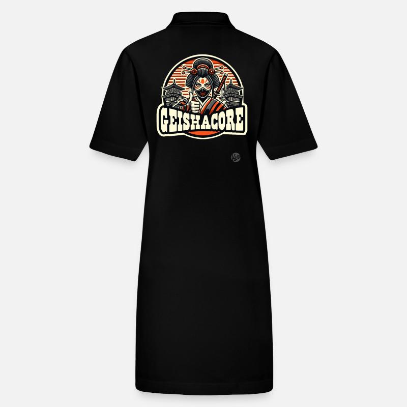 Japan Edo Ninja Samurai: Thumbs Up Geisha Stanley/Stella PAIGER Organic Women’s Polo Dress