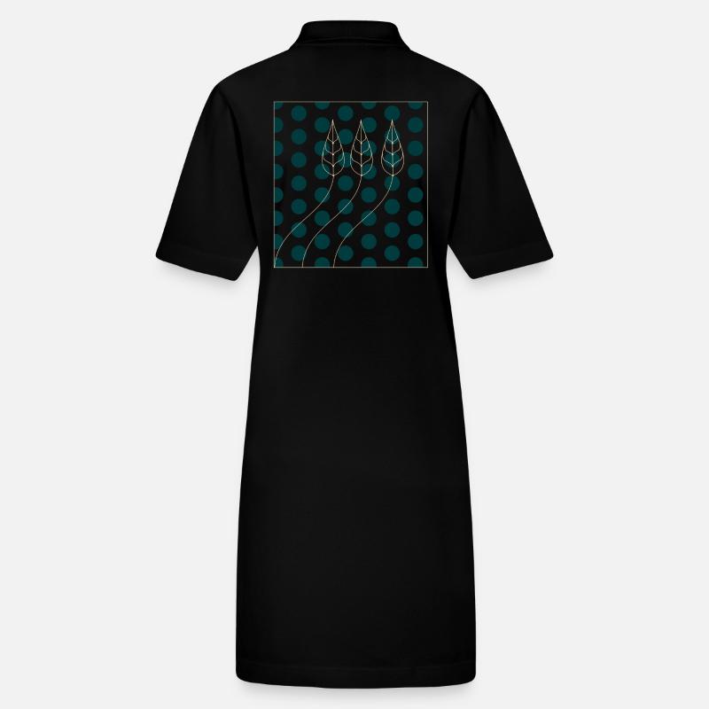 Motif végétal points Robe polo bio PAIGER Stanley/Stella Femme
