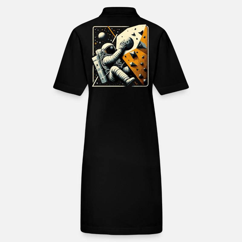 Bouldering Astronaut Spaceman Gift Stanley/Stella PAIGER Organic Women’s Polo Dress