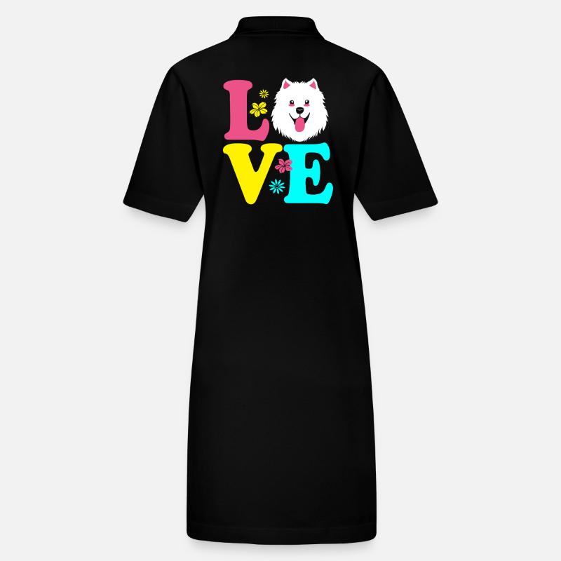 Samoyed Dog Samoyed Stanley/Stella PAIGER Organic Women’s Polo Dress