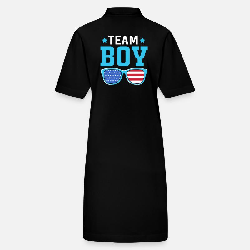 Baby Party Juli Werdende Mutter Team Boy Stanley/Stella Frauen Bio-Polokleid PAIGER