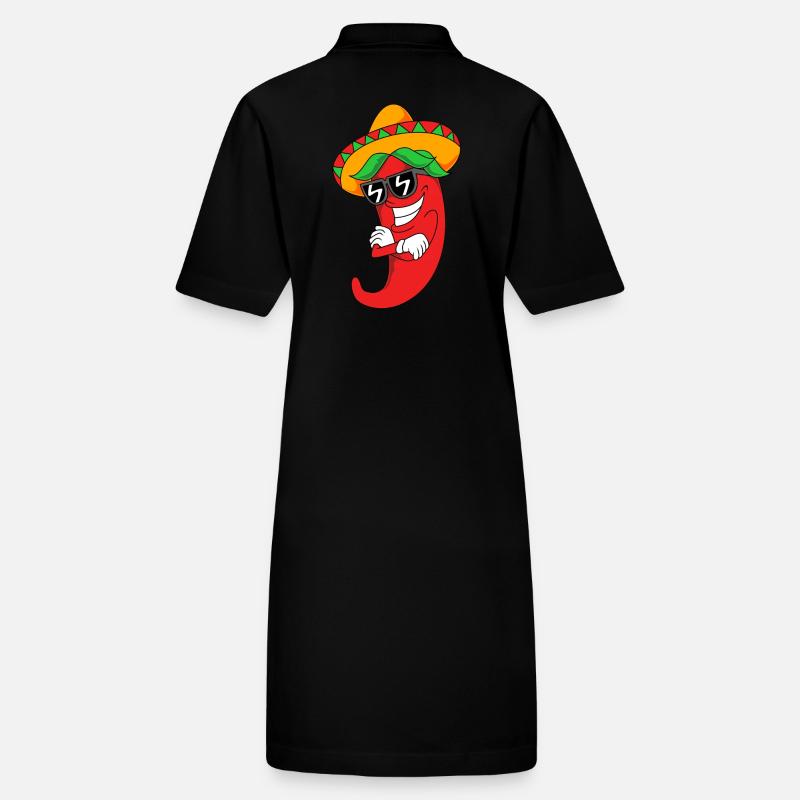 Chilli Chipotle Chilischote Jalapeno Scharf Chili Stanley/Stella Frauen Bio-Polokleid PAIGER