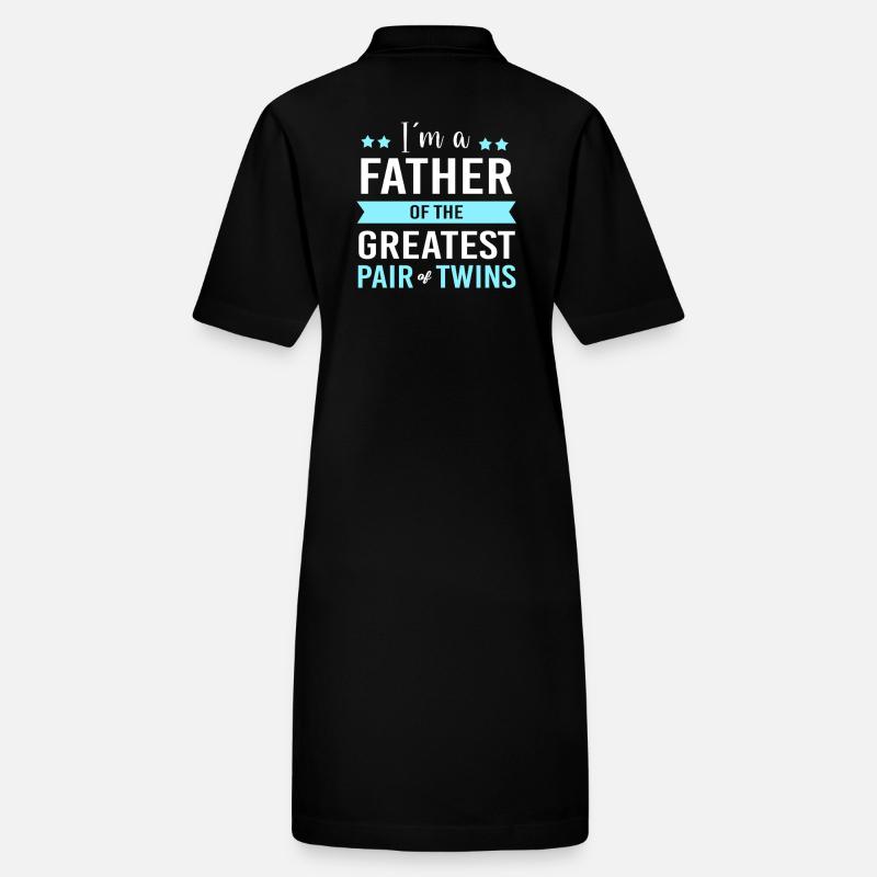 twin dad twins father Stanley/Stella PAIGER Organic Women’s Polo Dress