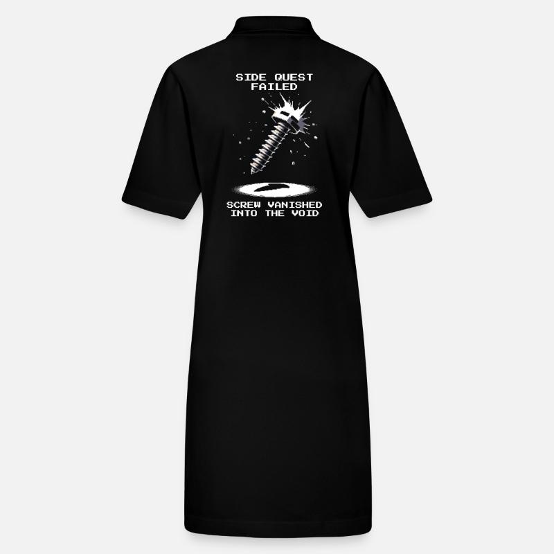 Side Quest Screw Away Precision Mechanics Pixel Retro Stanley/Stella PAIGER Organic Women’s Polo Dress