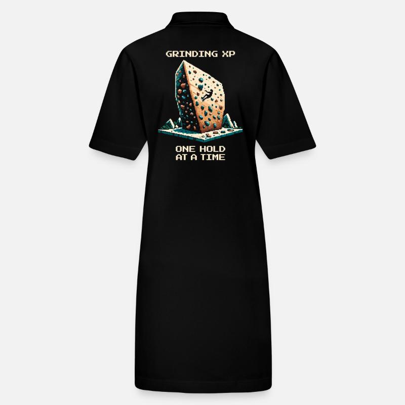 XP Grind : poignée par poignée | Bloc Pixel Art Robe polo bio PAIGER Stanley/Stella Femme