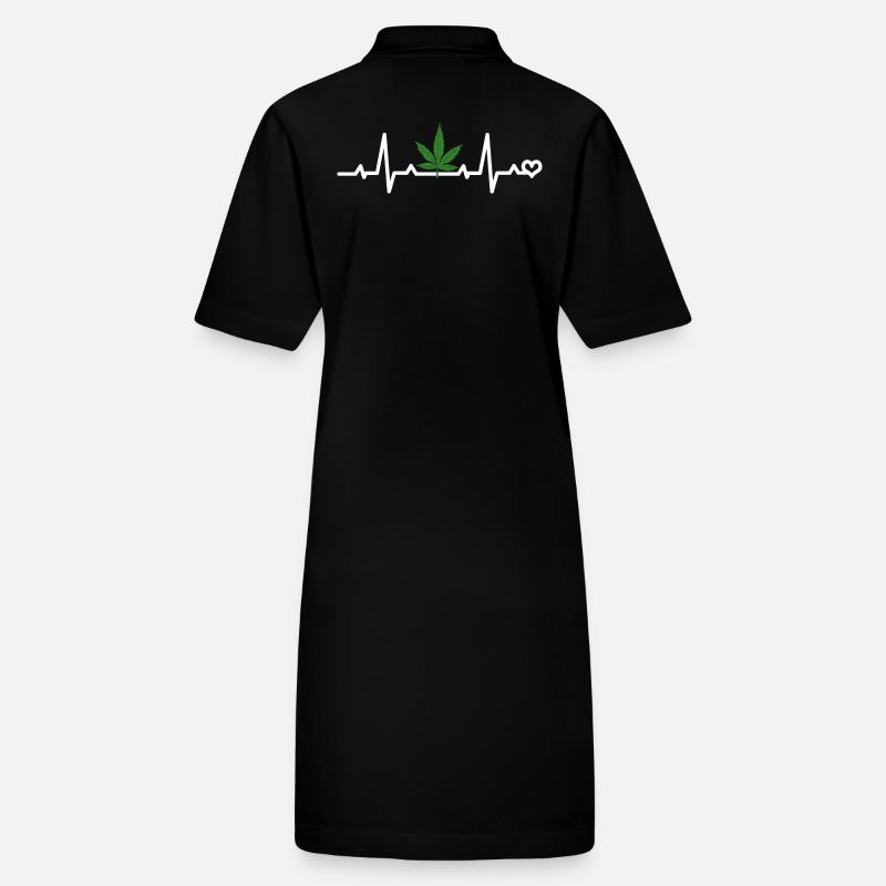 ECG de feuille de cannabis Robe polo bio PAIGER Stanley/Stella Femme