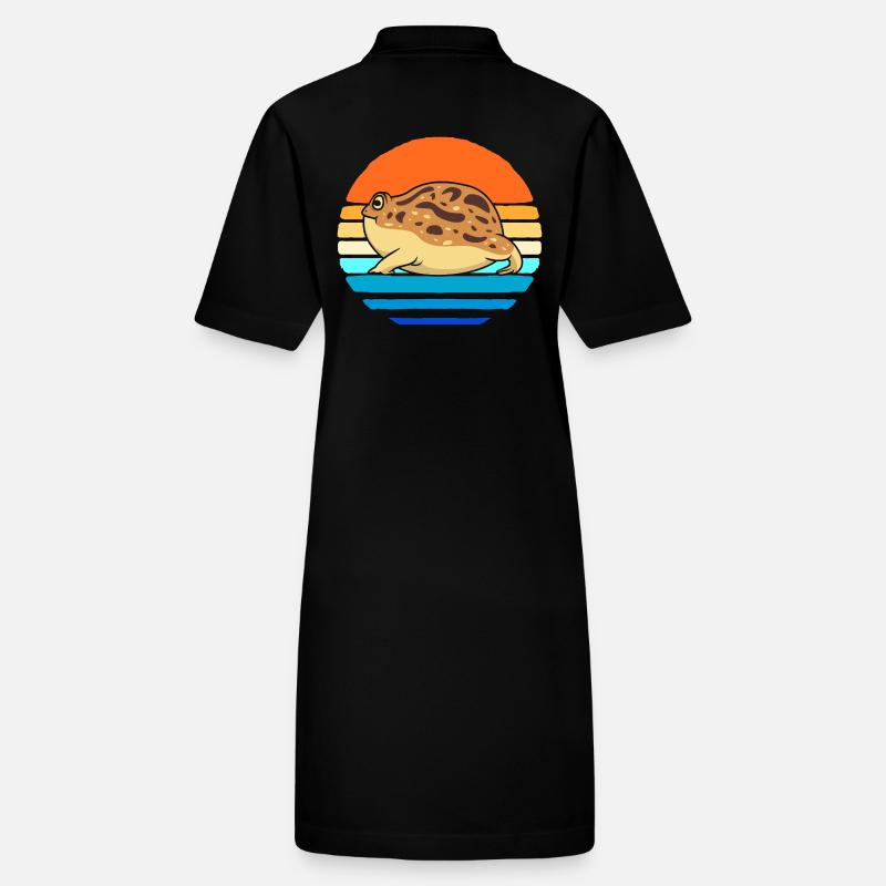 Frosch Desert Rain Frog Stanley/Stella Frauen Bio-Polokleid PAIGER