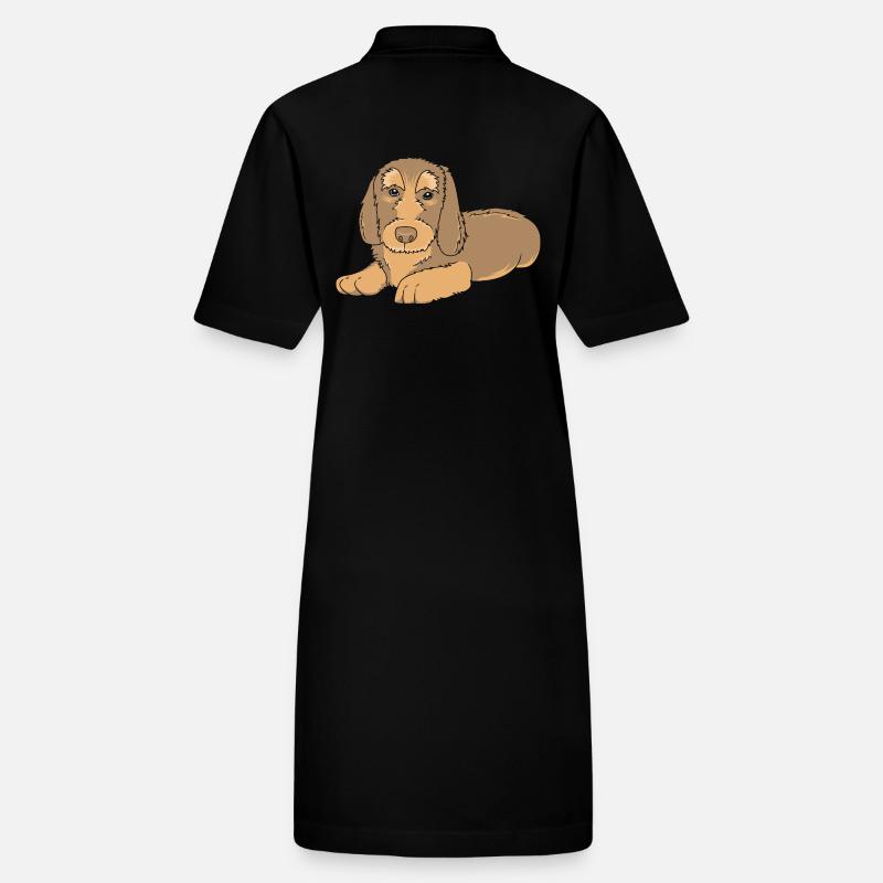 Dachshund wire-haired dachshund Stanley/Stella PAIGER Organic Women’s Polo Dress
