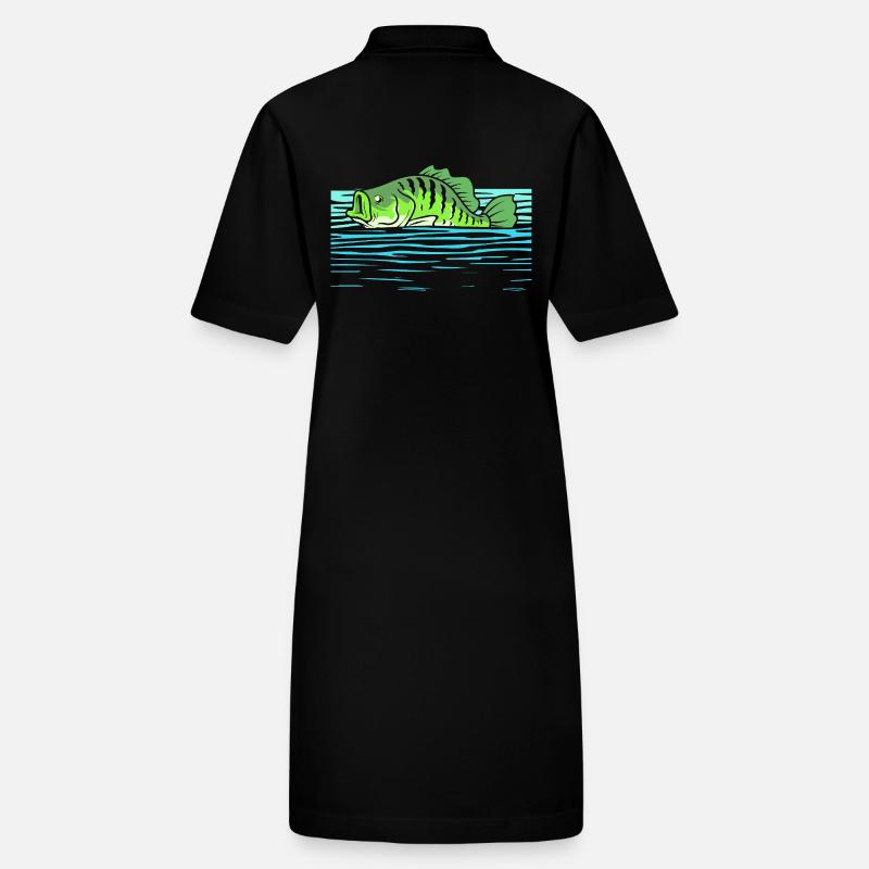 Sonnenbarsch Crappie Fisch Barsch Stanley/Stella Frauen Bio-Polokleid PAIGER