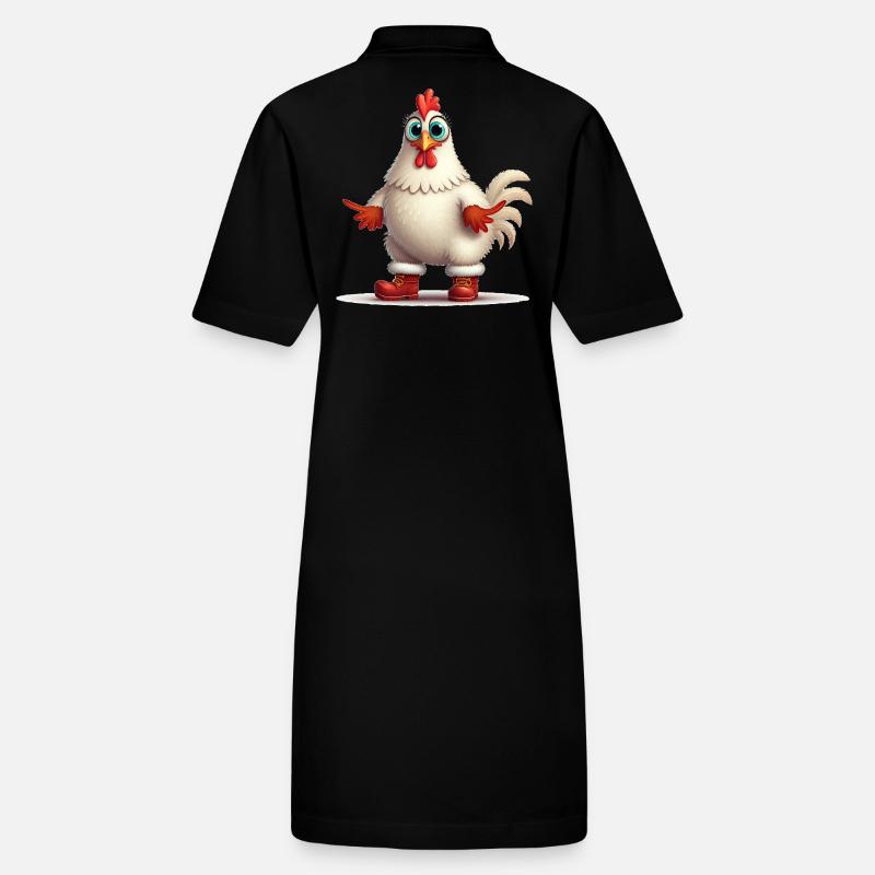 Poule fougueuse avec bottes Robe polo bio PAIGER Stanley/Stella Femme