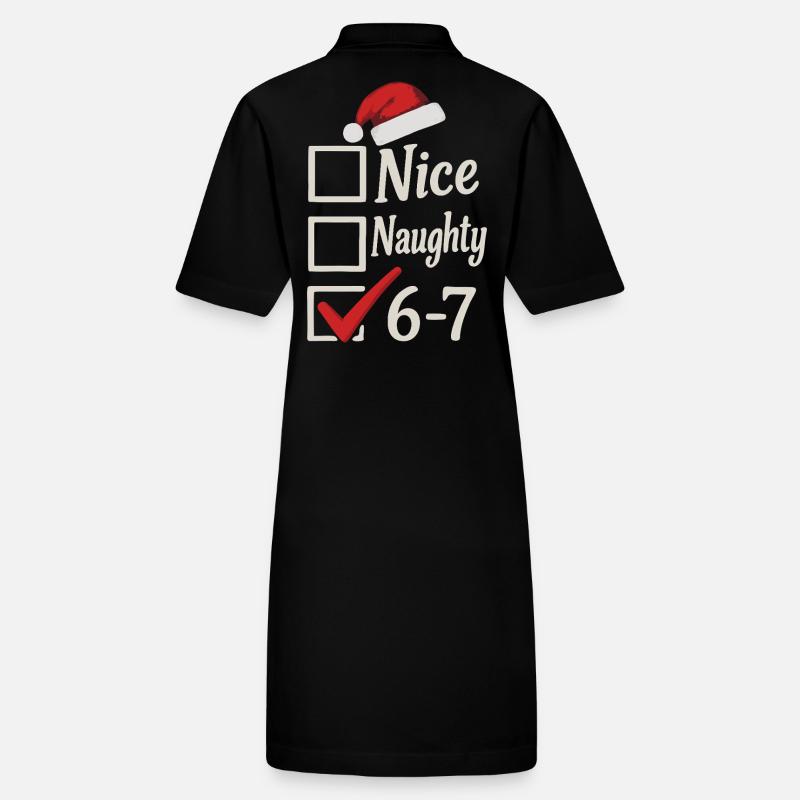 Nice Naughty 67 Christmas Meme Stanley/Stella Frauen Bio-Polokleid PAIGER