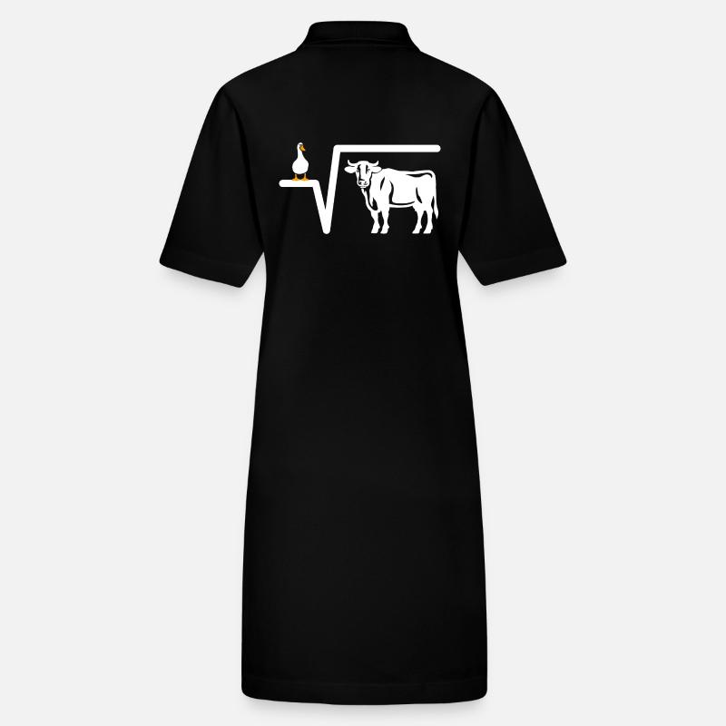Ente Wurzel aus Kuh - Mathe Geschenk Stanley/Stella Frauen Bio-Polokleid PAIGER