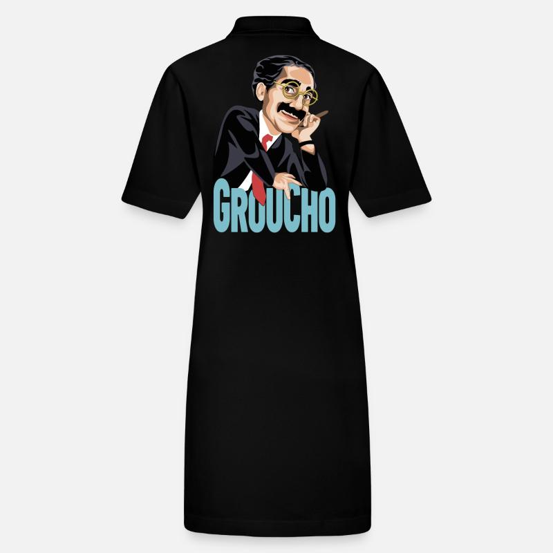 GROUCHO Der große Komiker des zwanzigsten Jahrhunderts Stanley/Stella Frauen Bio-Polokleid PAIGER