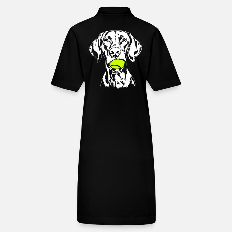 Vizsla Ball Balljunkie Hunde Wilsigns Stanley/Stella Frauen Bio-Polokleid PAIGER