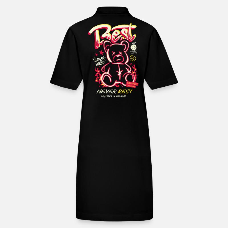 Best Never Rest Neon Teddy Stanley/Stella Frauen Bio-Polokleid PAIGER