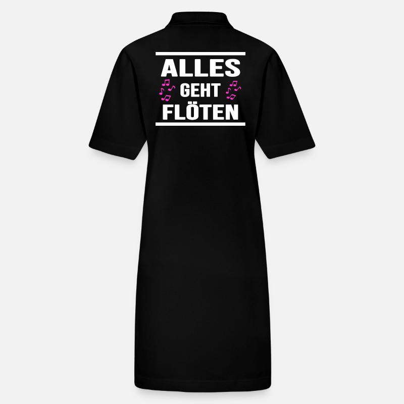 flöte musik klarinette "alles geht flöten" Stanley/Stella Frauen Bio-Polokleid PAIGER