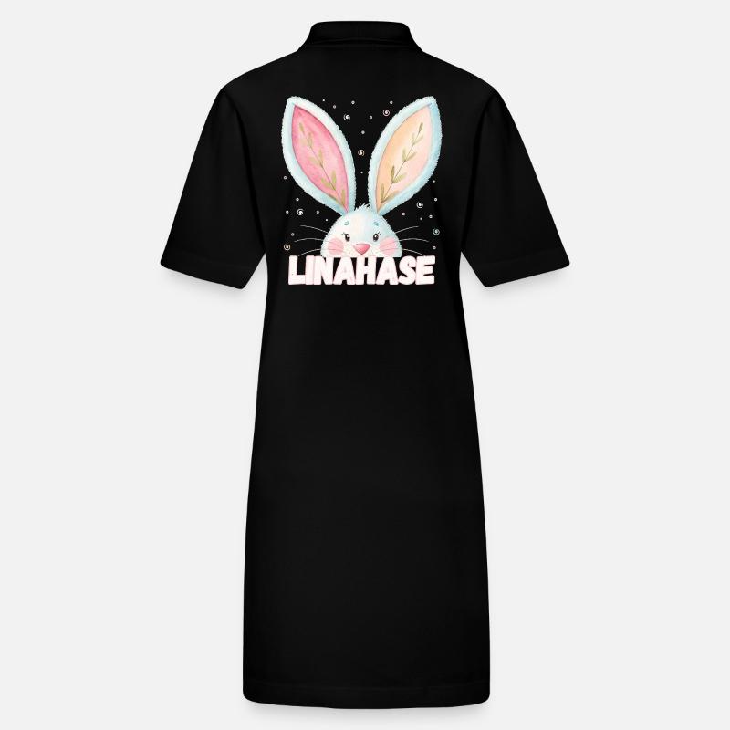Nom Lina Rabbit Linahase Nom de l’animal Robe polo bio PAIGER Stanley/Stella Femme