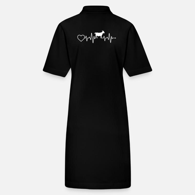 Ziege Herzschlag Stanley/Stella Frauen Bio-Polokleid PAIGER