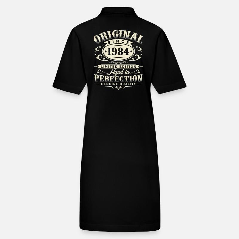 Cadeau d’anniversaire rétro original de 1984 Robe polo bio PAIGER Stanley/Stella Femme