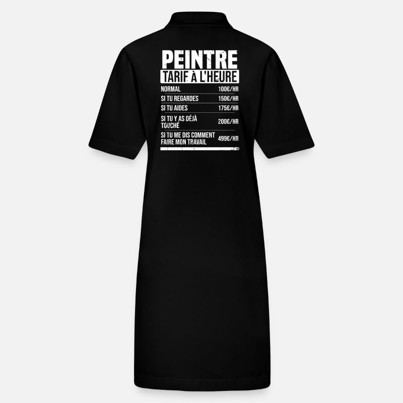 Painter Hourly Rate Humor Gift Idea Stanley/Stella PAIGER Organic Women’s Polo Dress