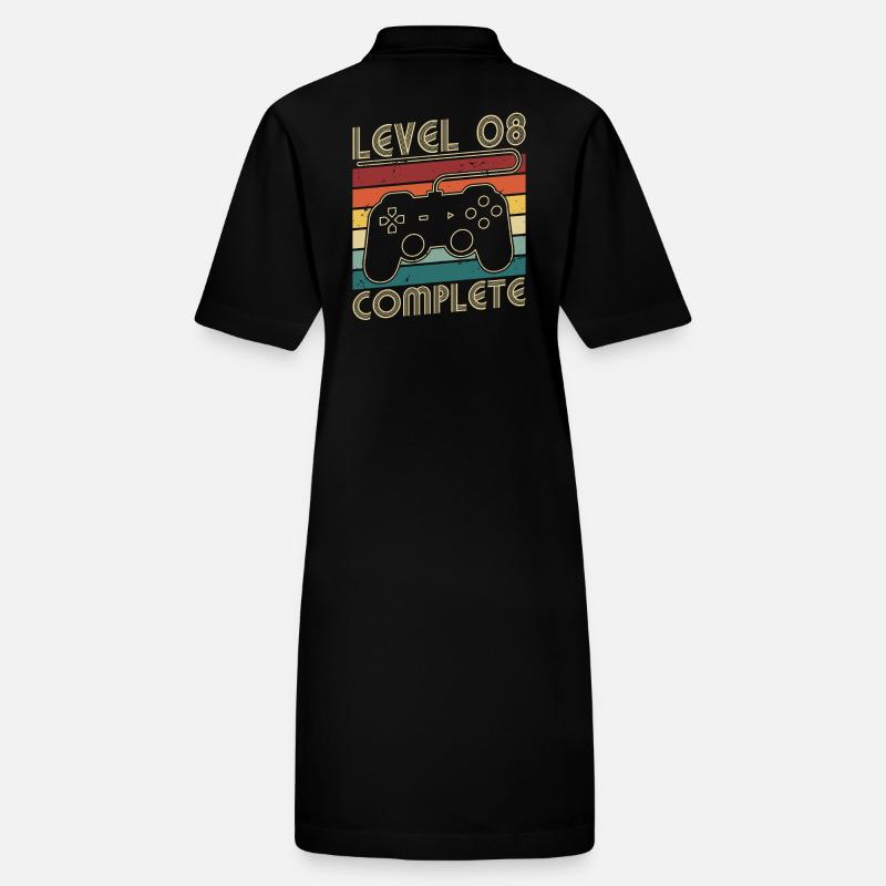 Niveau 8 Cadeau d’anniversaire complet de 8 ans Robe polo bio PAIGER Stanley/Stella Femme