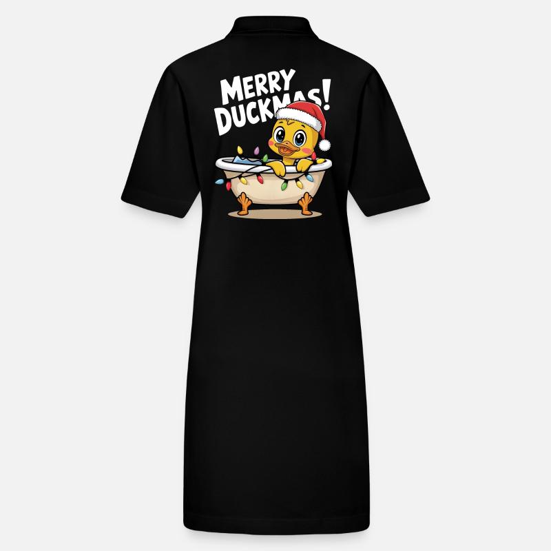 Canard Noël Pull de Noël Merry Duckmas Robe polo bio PAIGER Stanley/Stella Femme