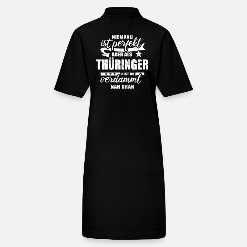 Niemand ist perfekt - Thüringer - Spruch Stanley/Stella Frauen Bio-Polokleid PAIGER