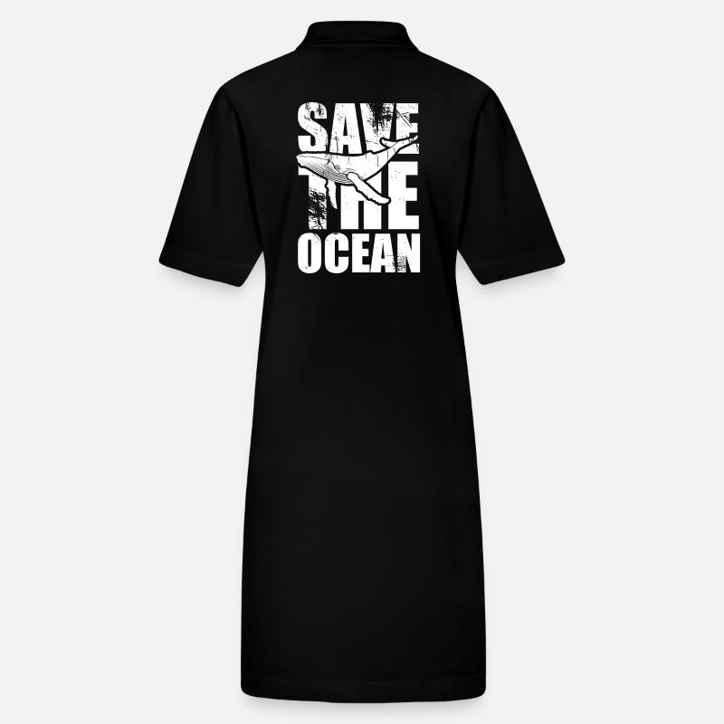 Save the ocean - Wal - Buckelwal - Geschenk Stanley/Stella Frauen Bio-Polokleid PAIGER